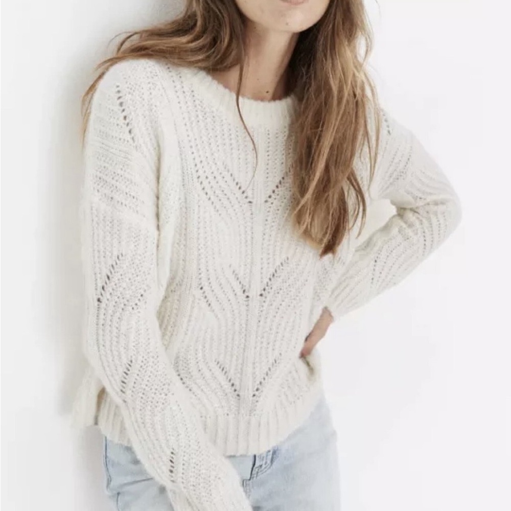Madewell Cream Knit Sweater